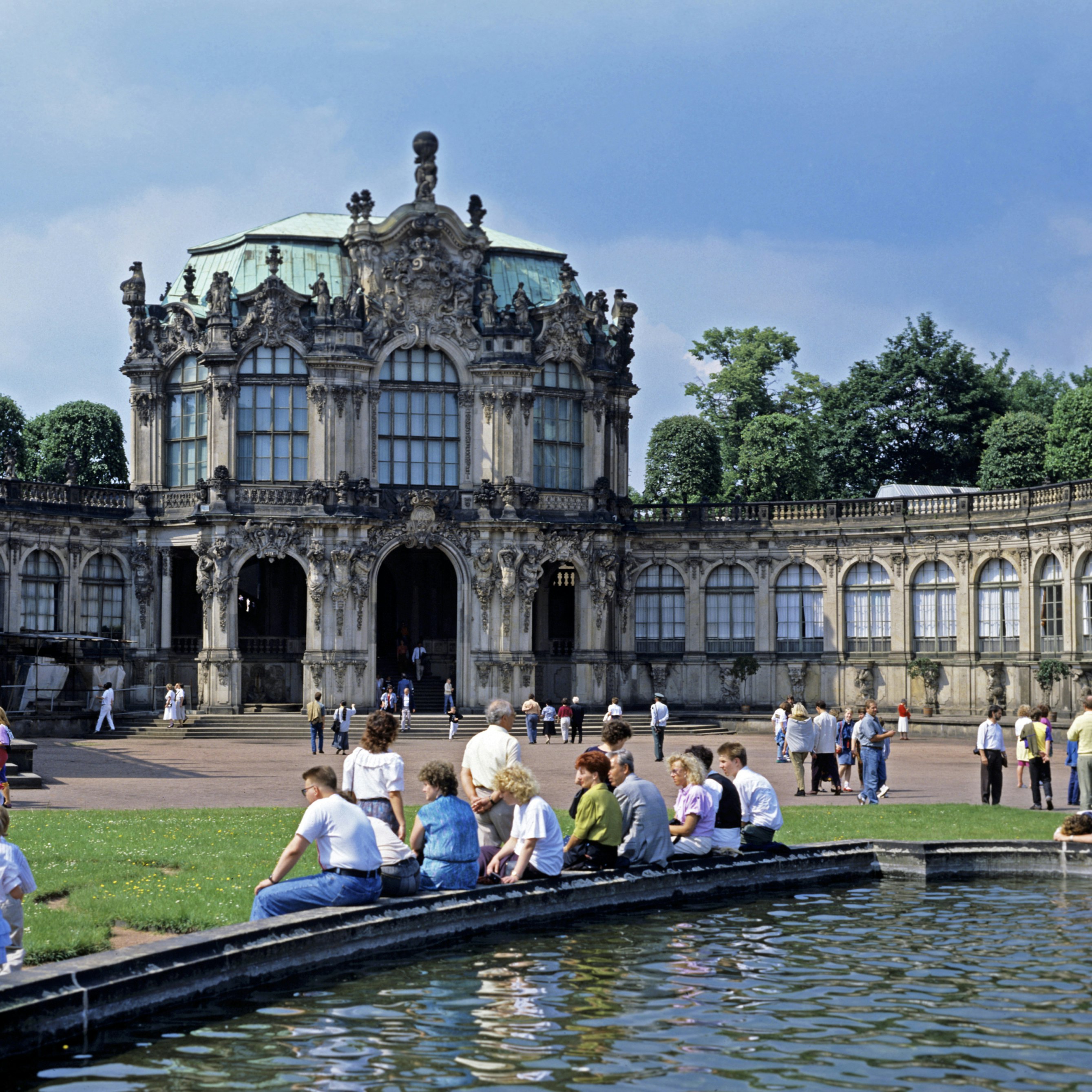 The Zwinger Palace, baroque architecture