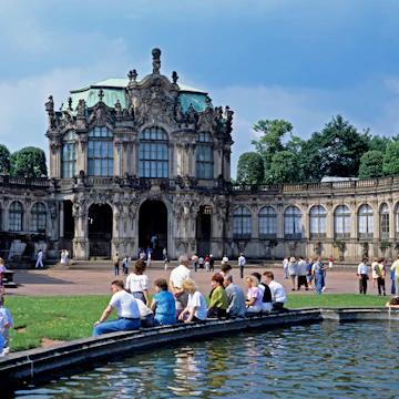 The Zwinger Palace, baroque architecture