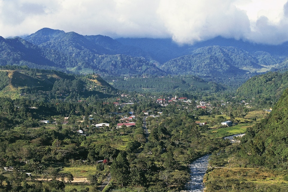PANAMA - MAY 05: The small town of Boquete and the Caldera River, Chiriqui Province, Panama. (Photo by DeAgostini/Getty Images)