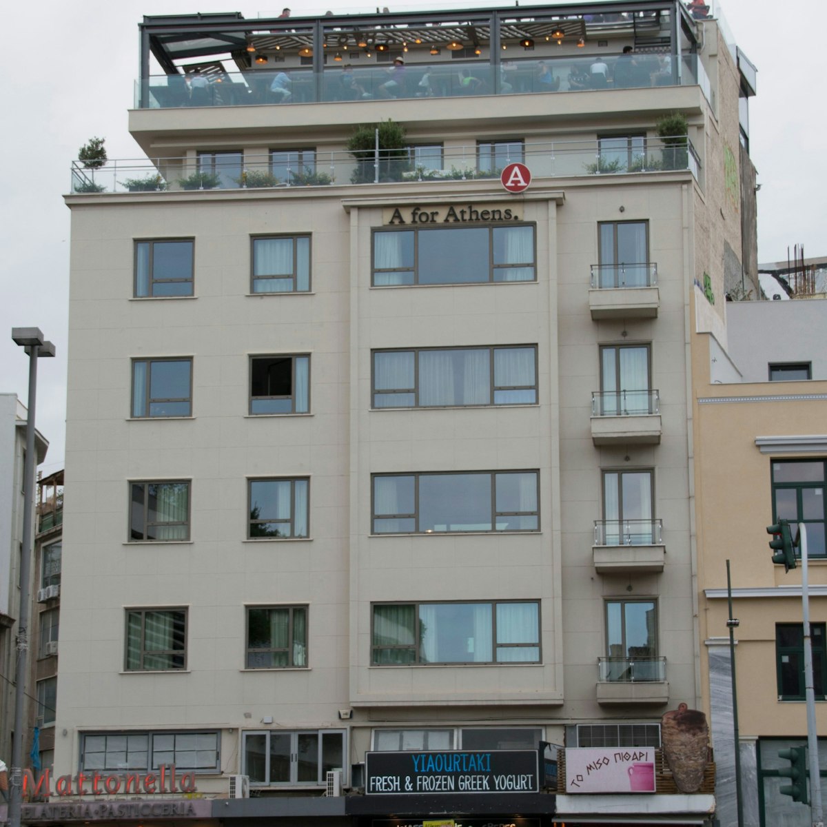 A for Athens hotel in Monastiraki, with a rooftop cafe-bar