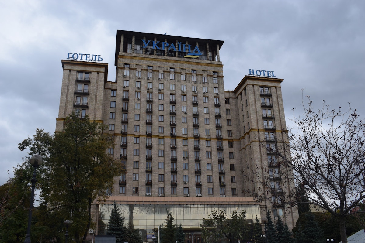 Kyiv's Hotel Ukraine, a Stalin-era giant
