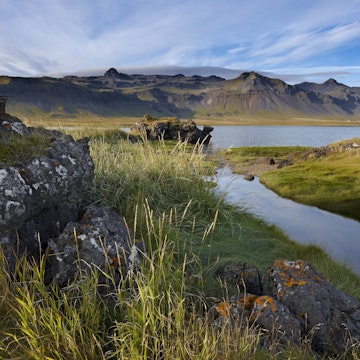 Inlet created by lava flow on Snaefellsnes Peninsula.