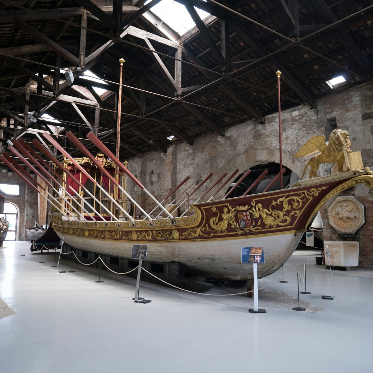 The Scalé Reale is the most impressive craft on display