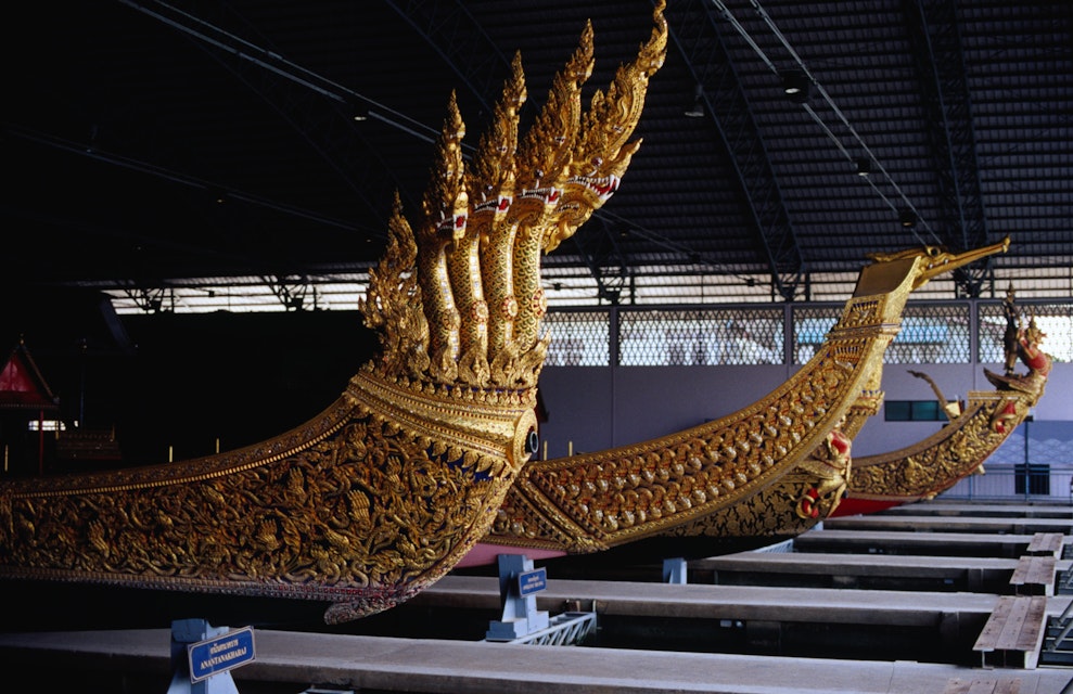 Royal Barges at Royal Barges National Museum on Khlong Bangkok Noi, Thonburi.