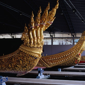 Royal Barges at Royal Barges National Museum on Khlong Bangkok Noi, Thonburi.