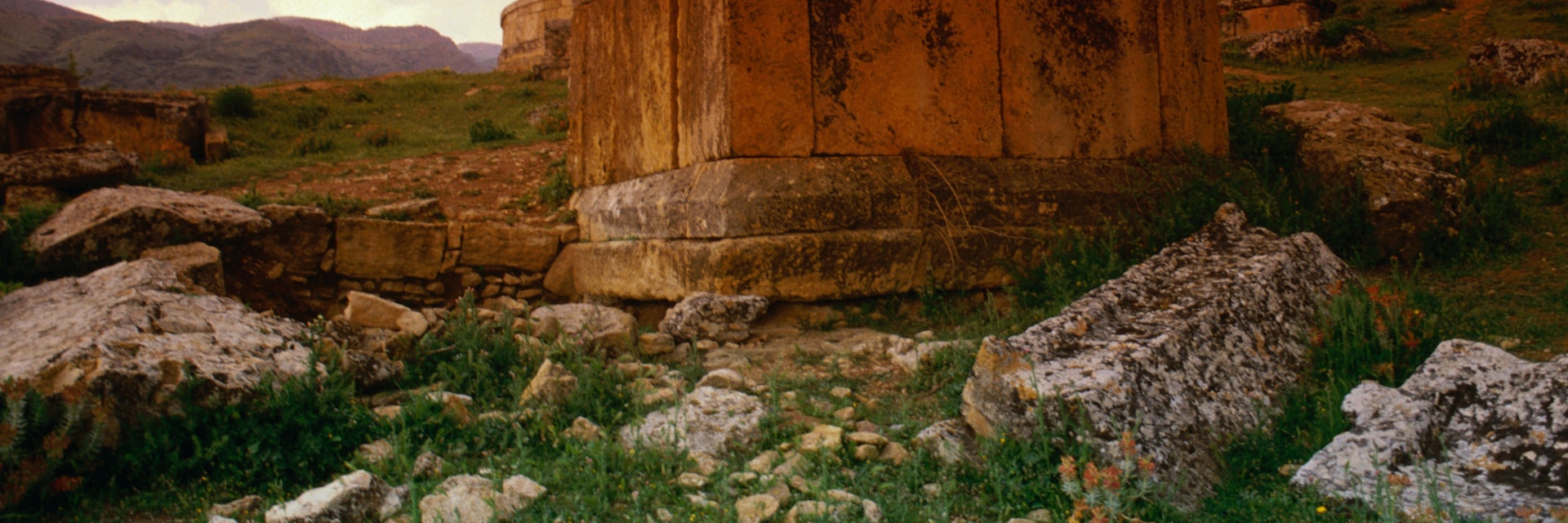 One of the striking tombs in the necropolis at Hierapolis.