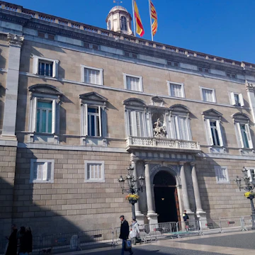 Outside of Palau de la Generalitat