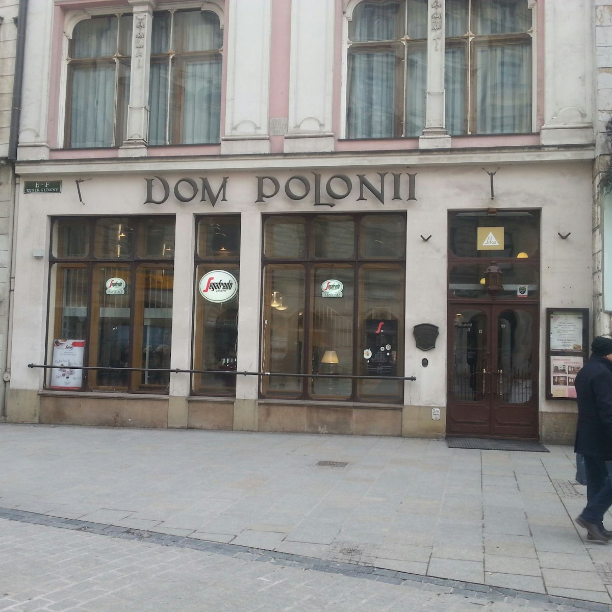 Dom Polonii, in the corner of the market square, the rooms are in a great spot for a good view.