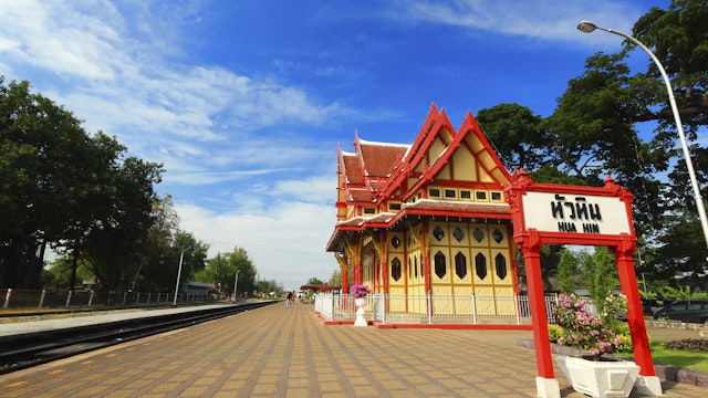The Hua Hin train station.