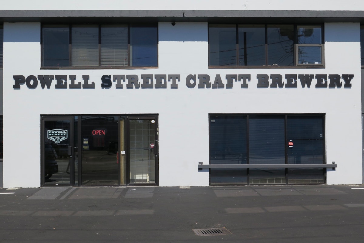 Exterior of Powell Street Craft Brewery