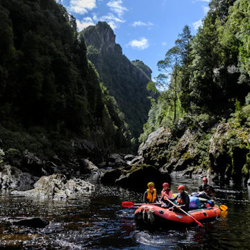 Rafting on Franklin River