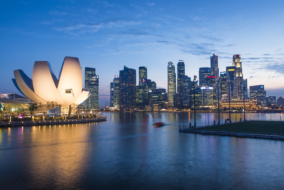 Twilight of Singapore City