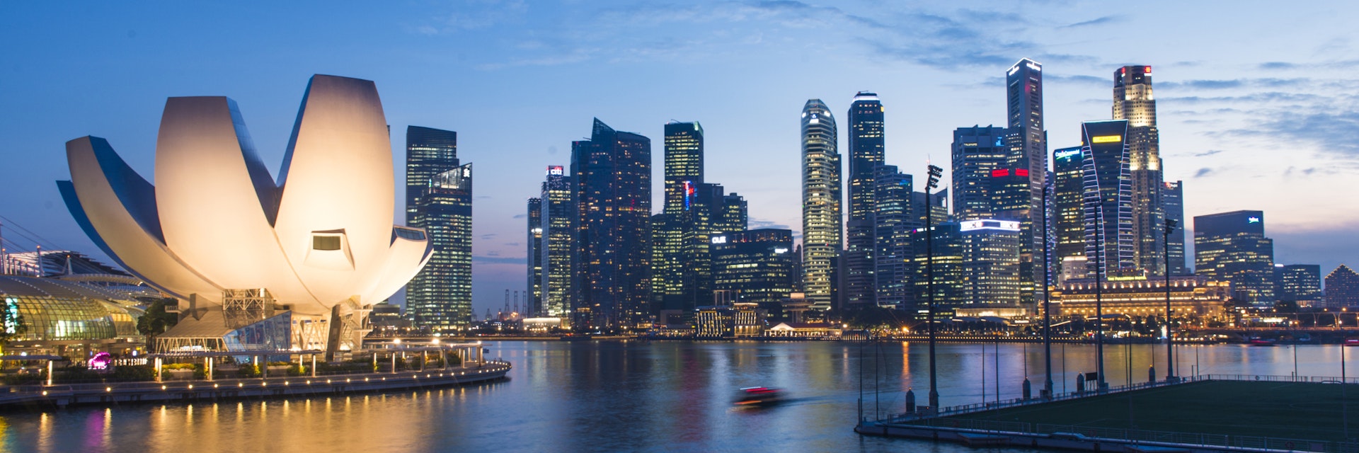 Twilight of Singapore City