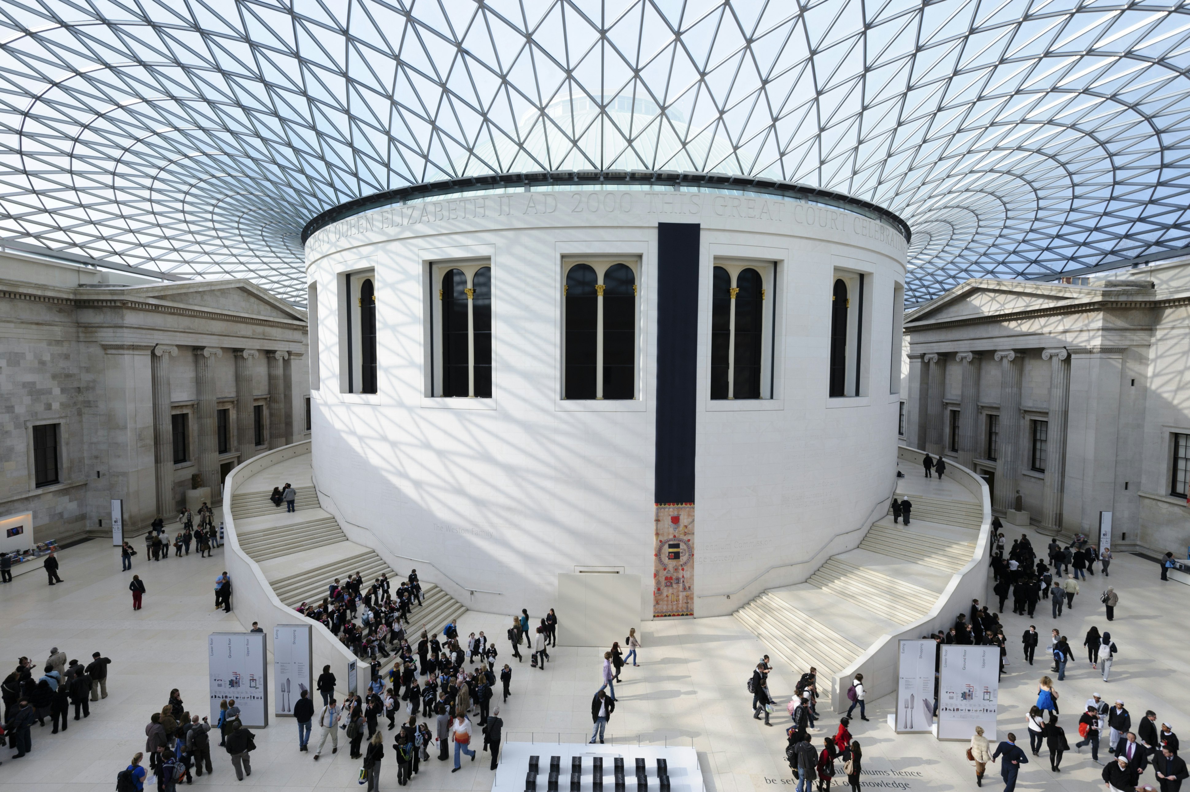 Great Court, British Museum, Bloomsbury, London, England, United Kingdom, Europe
