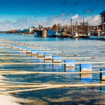 Pier On A Frozen Lake