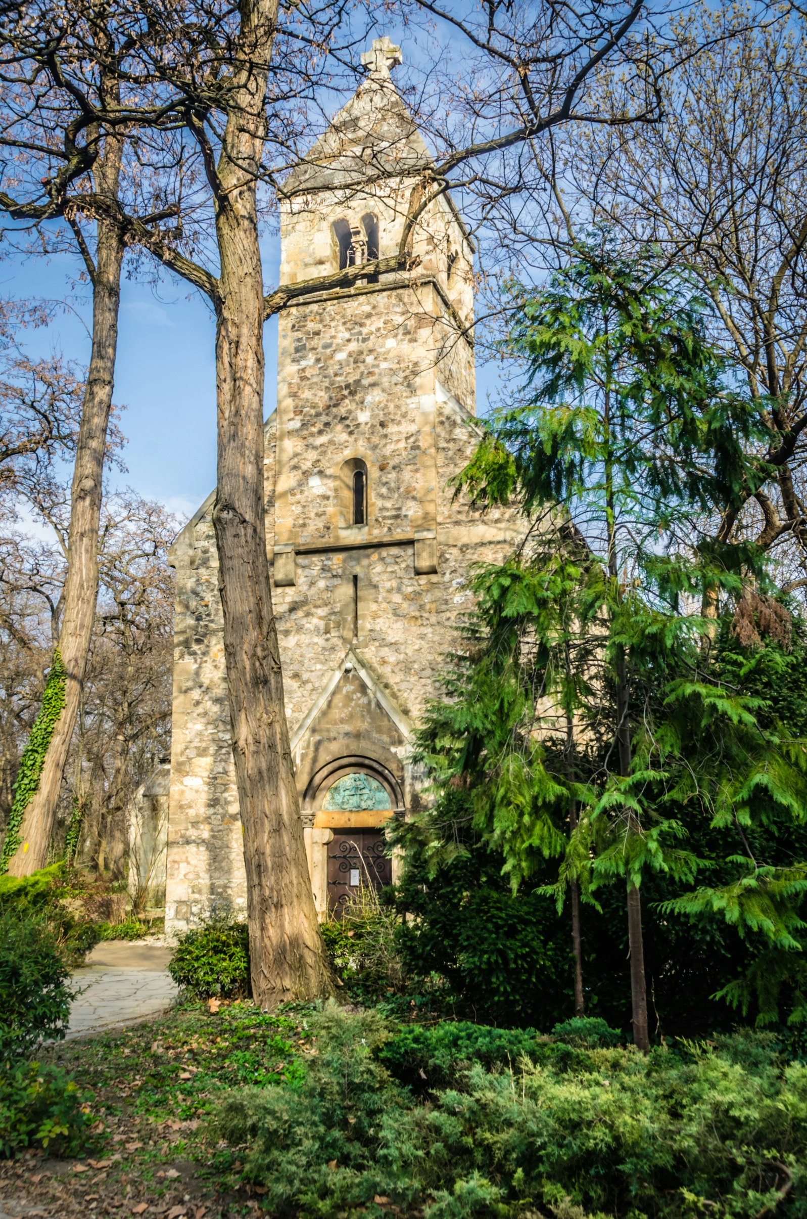 12th Century Premonstratensian church on Margaret Island (Margitsziget) in Budapest, Hungary.