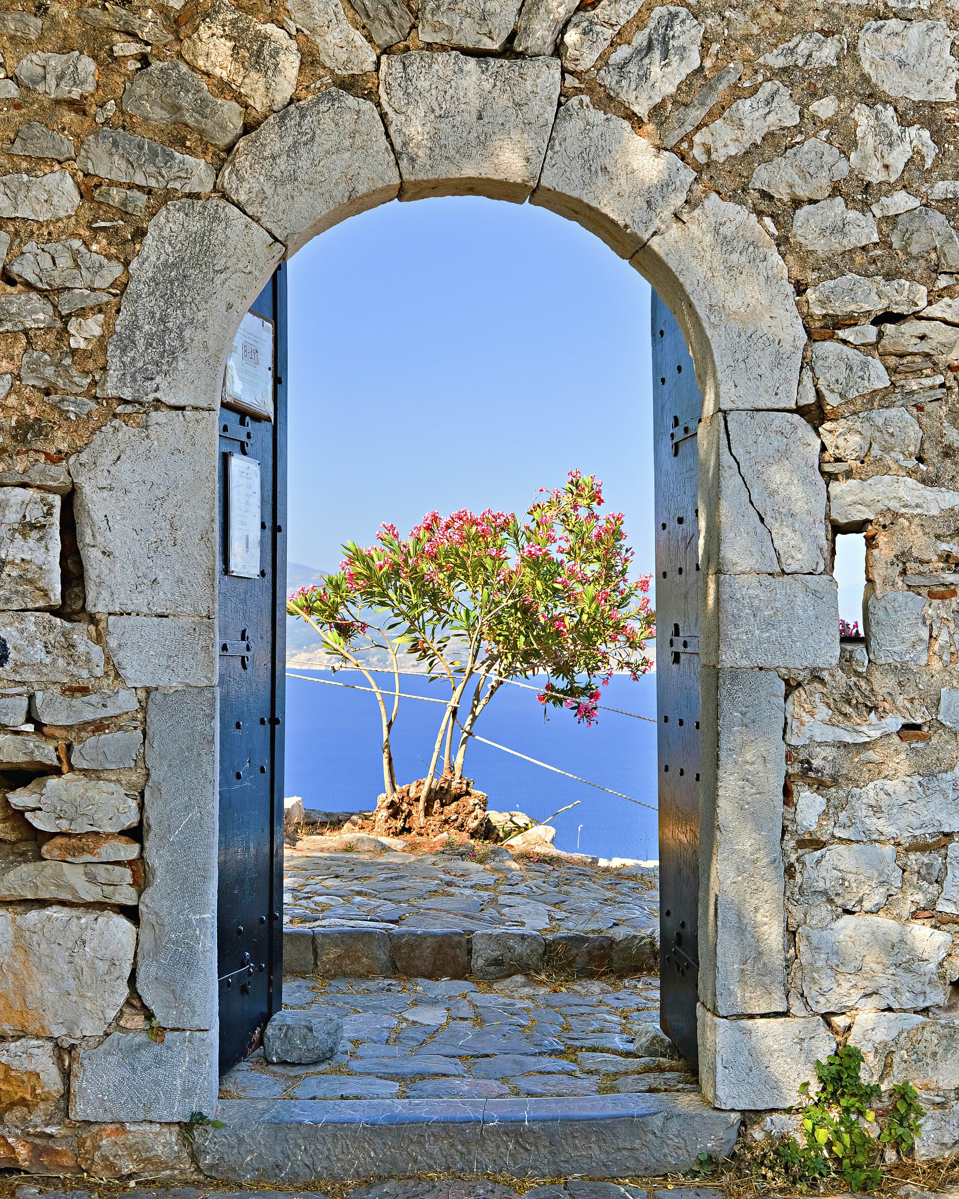 Gate in Palamidi fortress, Nafplio, Greece