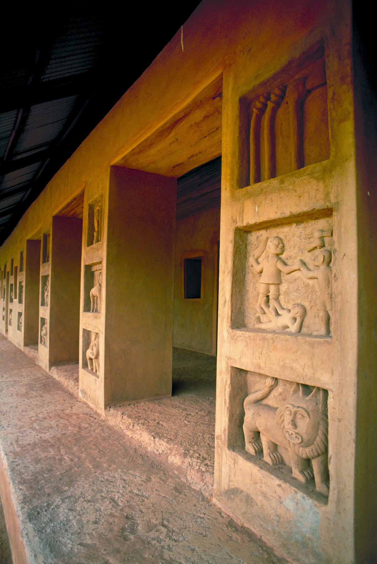 The Royal Palace Museum of the Fon dynasty kings of the Dahomey Empire. The Museum is a UNESCO World Heritage Site. Abomey, Benin. West Africa. (Photo by: Education Images/UIG via Getty Images)