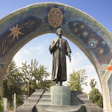 Rudaki Monument, Rudaki Park, Dushanbe, Tajikistan