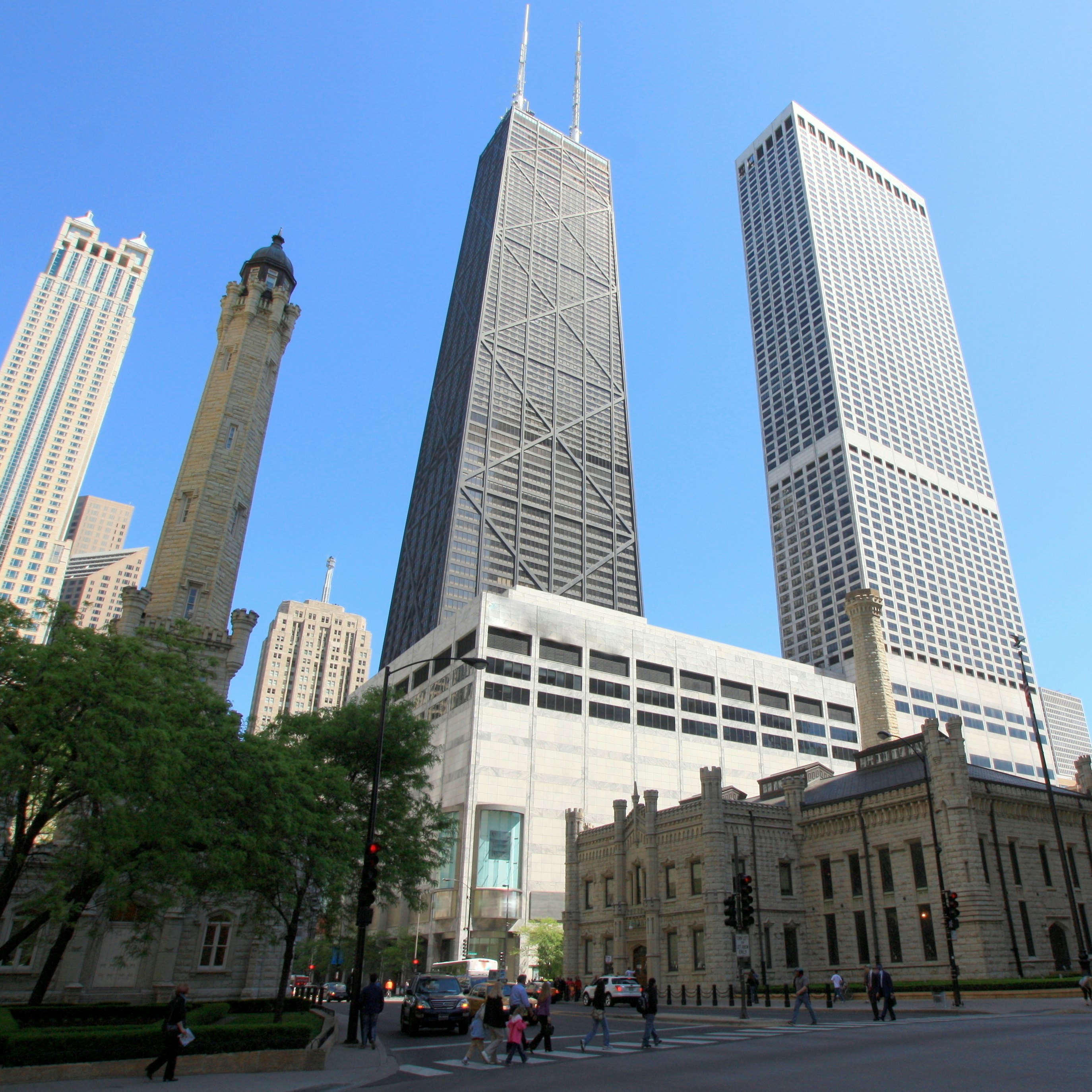 Hancock Building and Water Tower