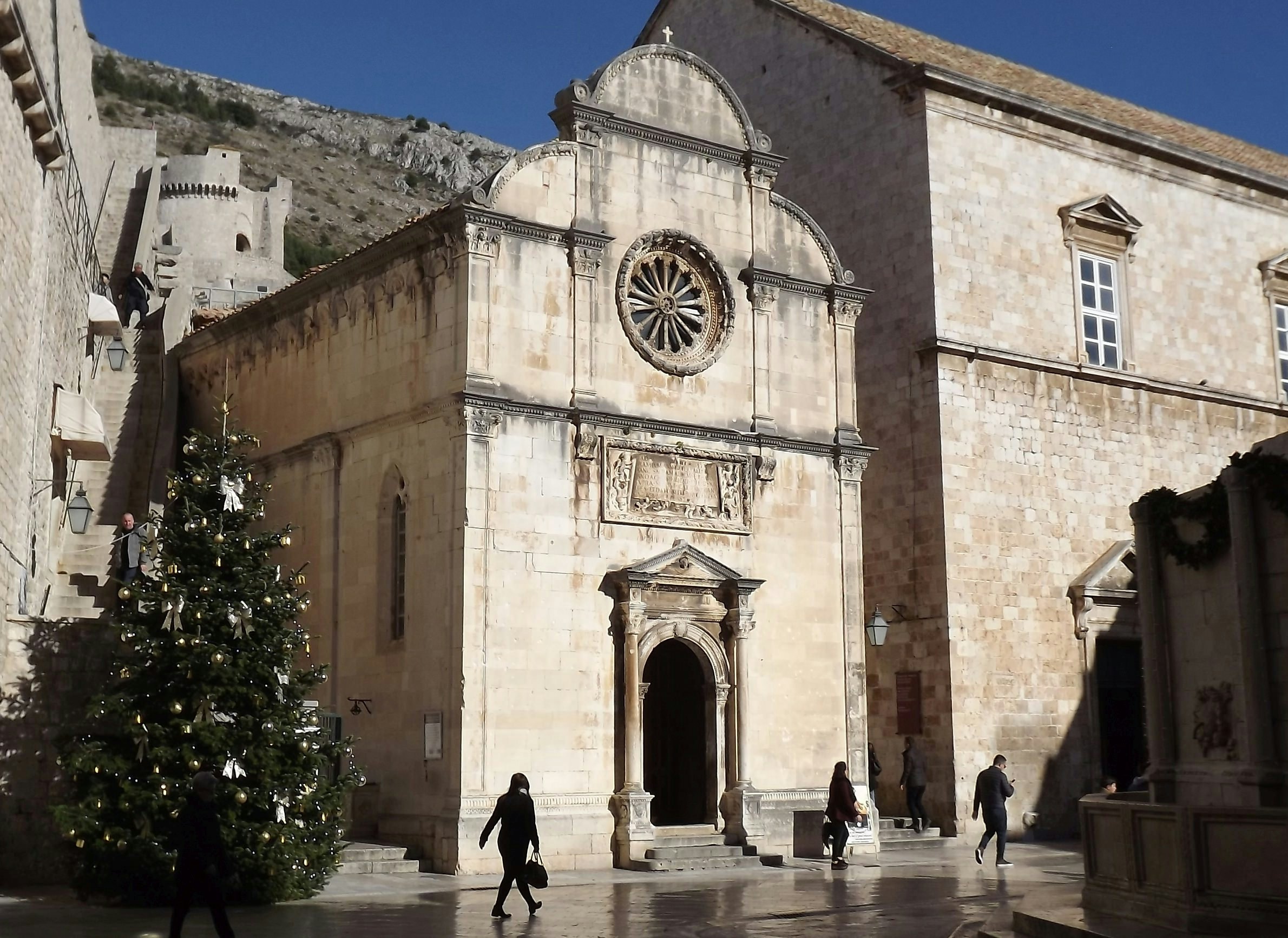 The church of Holy Saviour sits at the western entrance into the Old Town