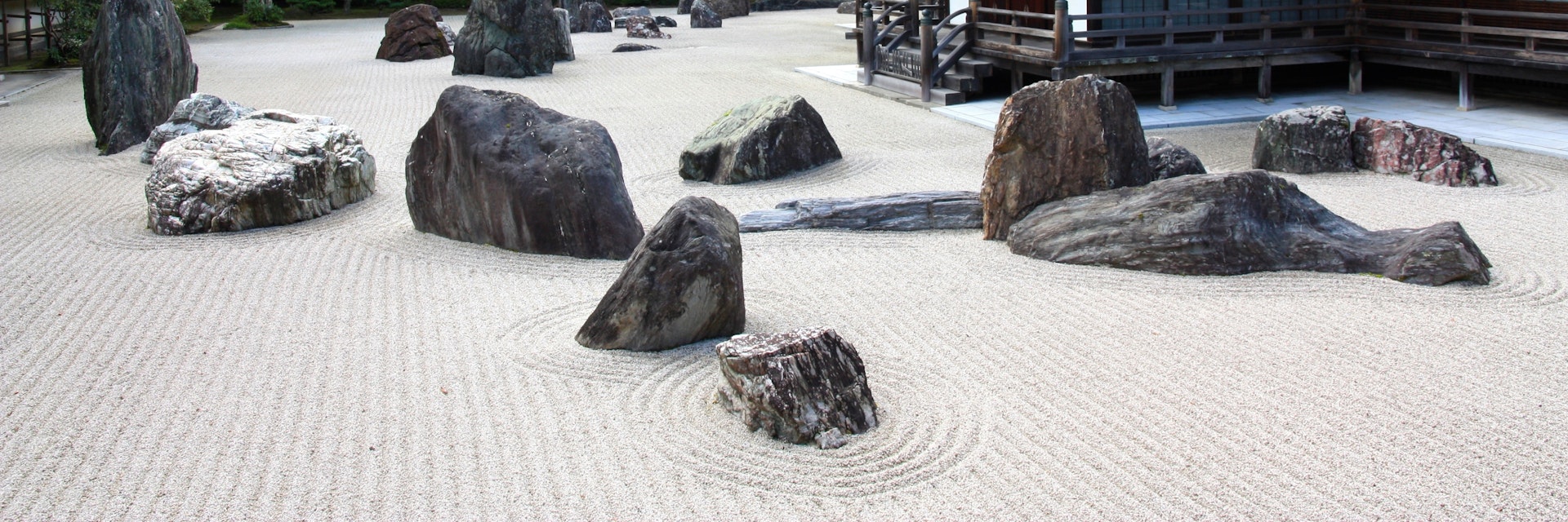 A view of the zen garden of the Kongobuji temple, Koyasan, Japan; Shutterstock ID 59794360; Your name (First / Last): Laura Crawford; GL account no.: 65050; Netsuite department name: Online Editorial; Full Product or Project name including edition: Kii Peninsula page online images for BiT
