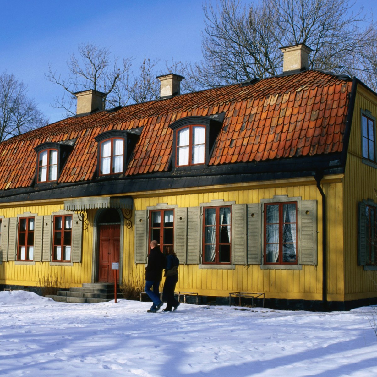 Traditional house in Skansen open-air museum.