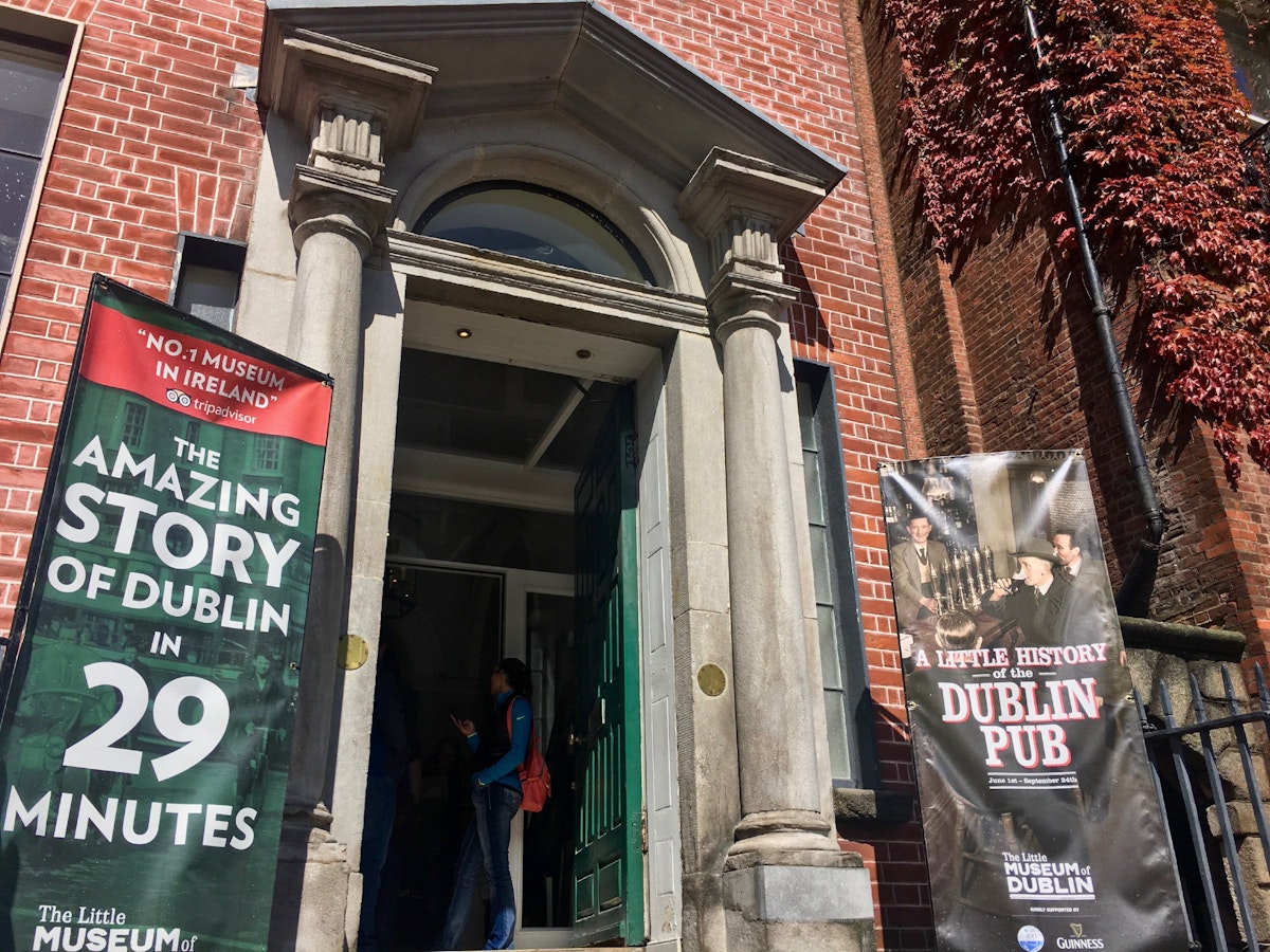 Georgian entrance to the Little Museum of Dublin