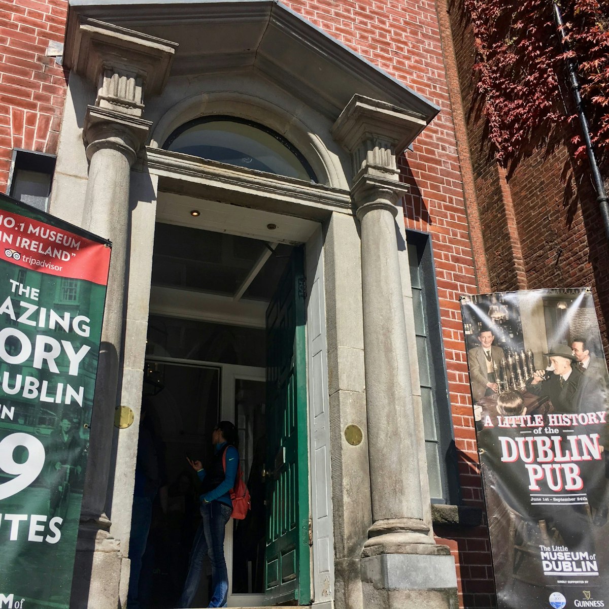 Georgian entrance to the Little Museum of Dublin