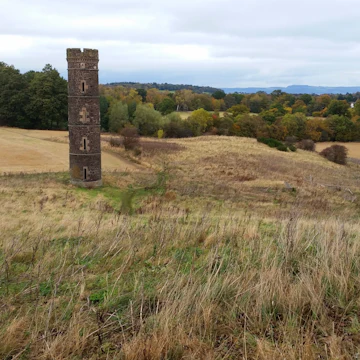Cammo's disused water tower, Cammo Estate.