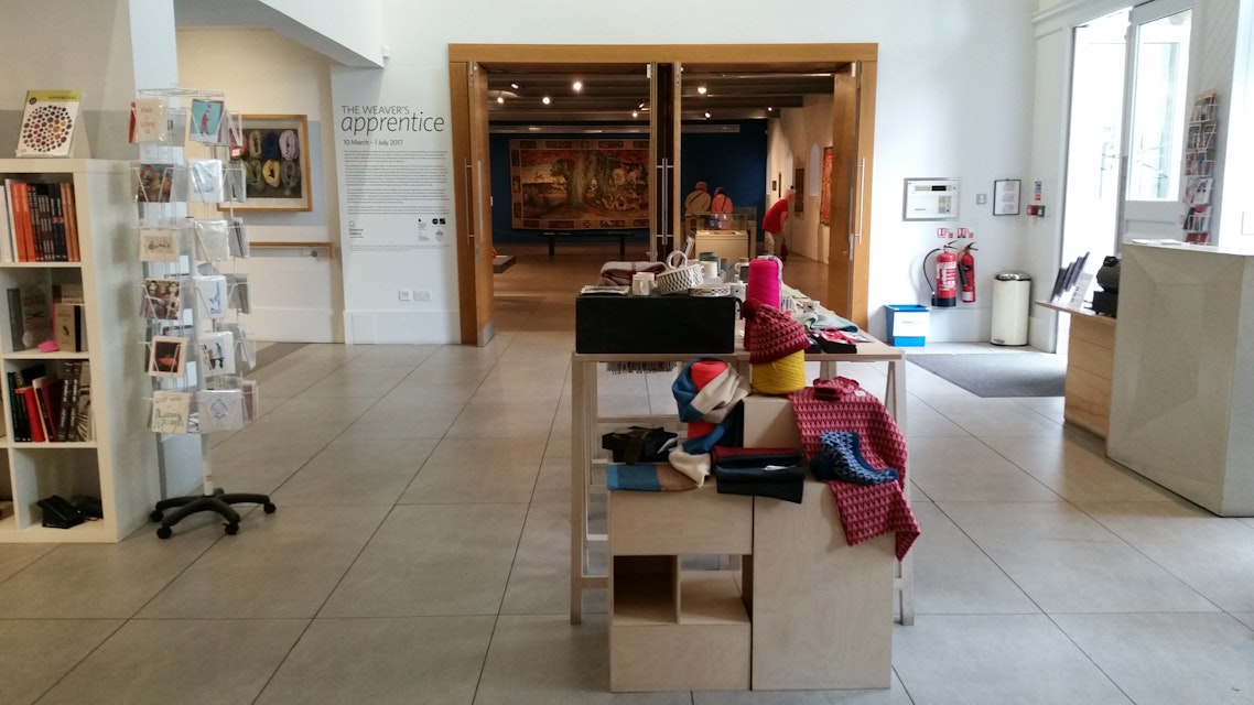 The shop and gallery at Dovecot Studios