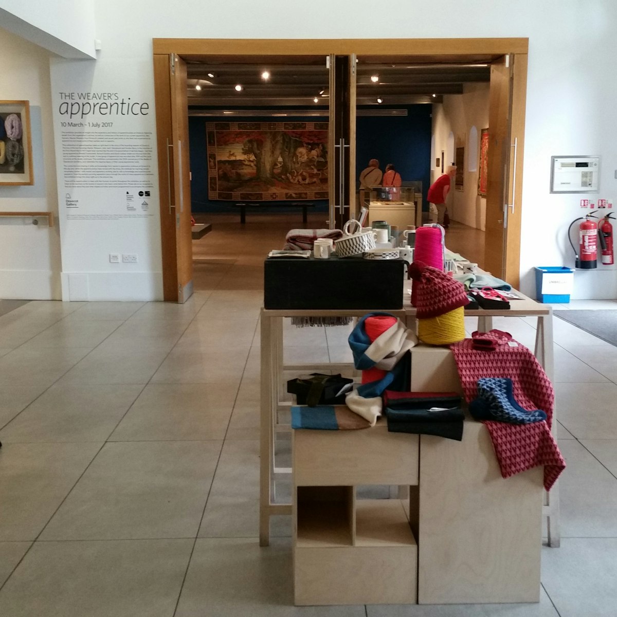 The shop and gallery at Dovecot Studios