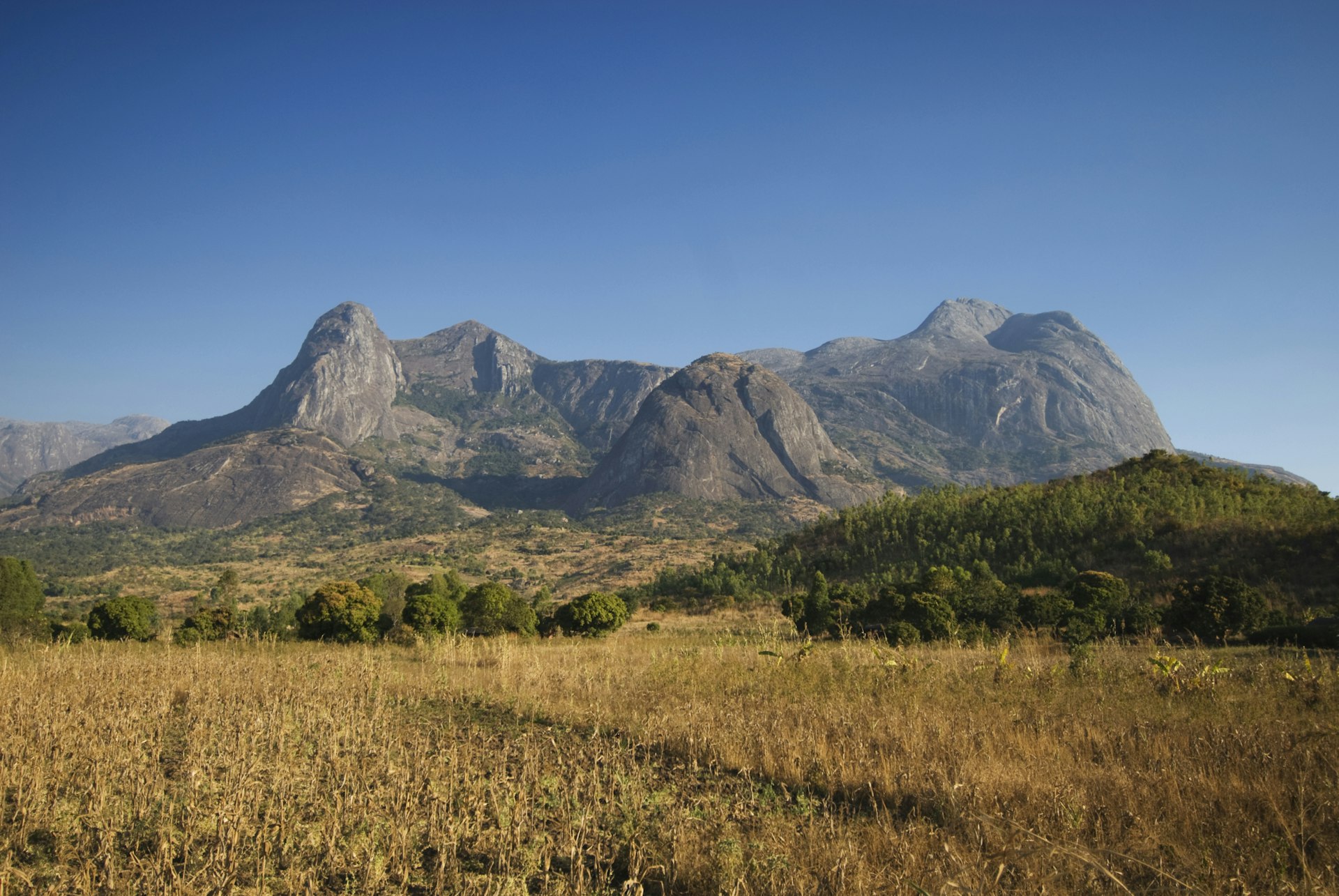 View of the Mulanje Massif in Malawi