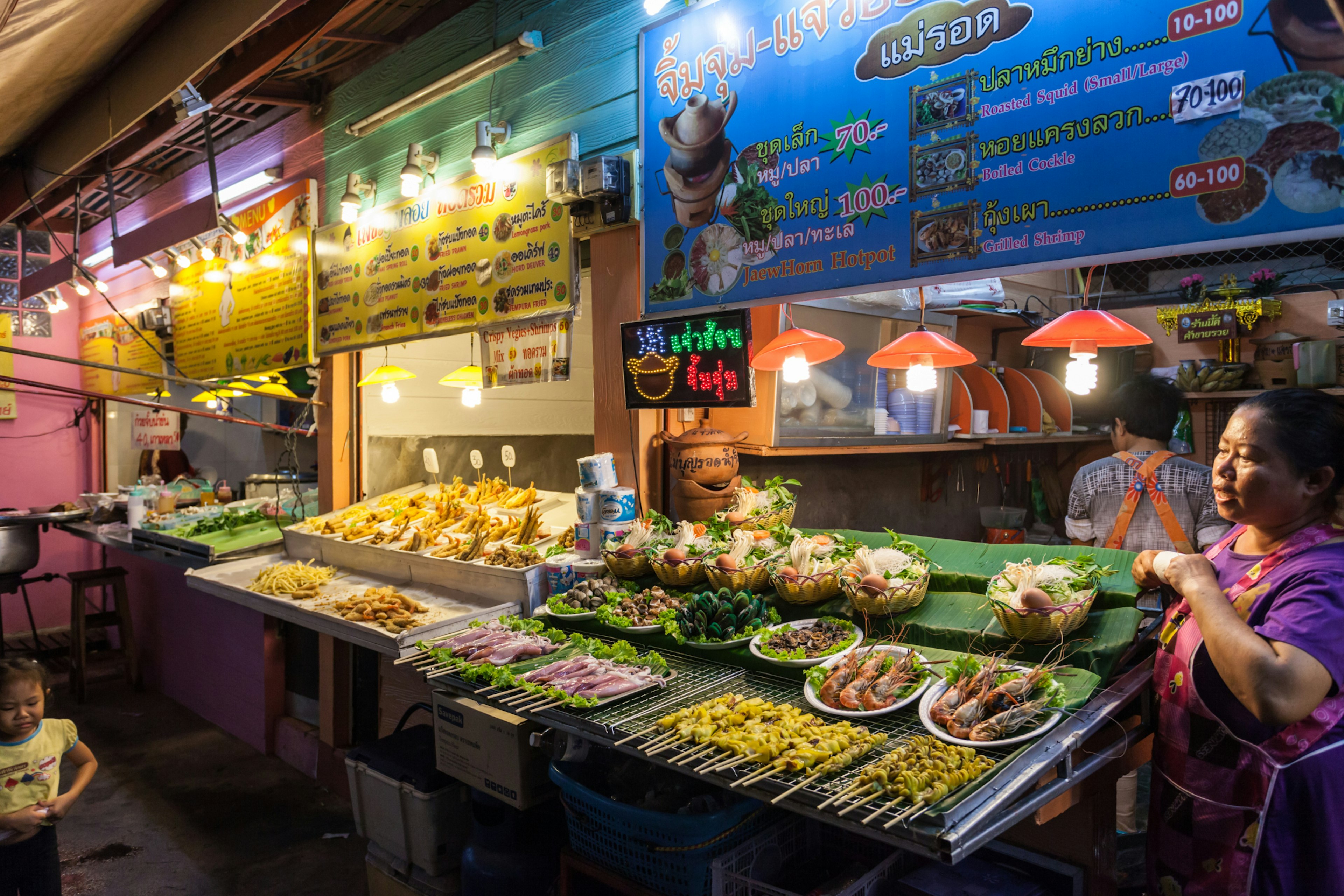 Food Court at Chiang Rai Night Market