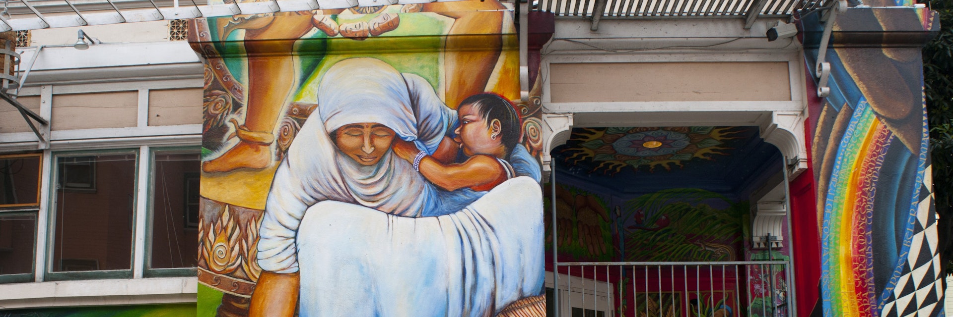 Murals on The Womens Building.