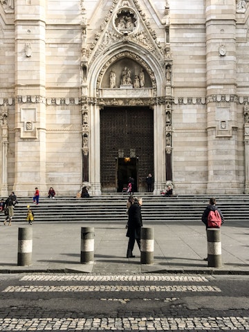 Front entrance of Naples Duomo