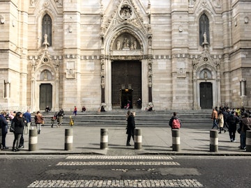 Front entrance of Naples Duomo