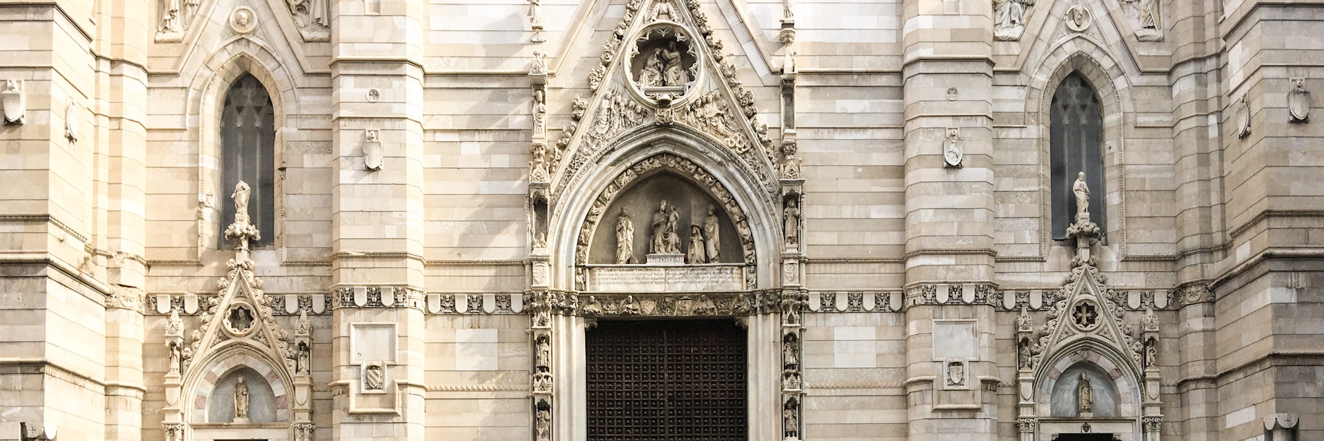 Front entrance of Naples Duomo
