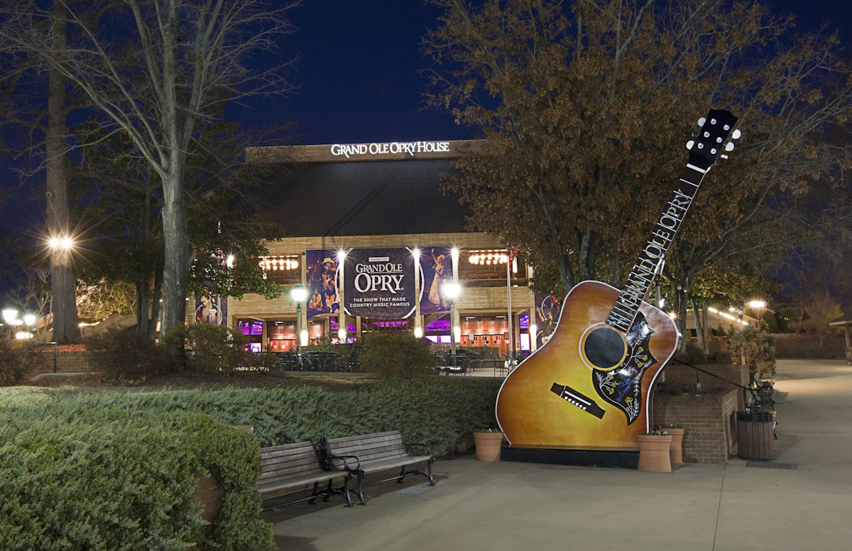 NASHVILLE, TENNESSEE-FEBRUARY 4, 2015:  The Grand Ole Opry is a landmark in Nashville, Tennessee that beckons country music fans from around the world.; Shutterstock ID 252407671; Your name (First / Last): Trisha Ping; GL account no.: 65050; Netsuite department name: Online Editoria; Full Product or Project name including edition: 65050/Online Editorial/Trisha Ping/Nashville