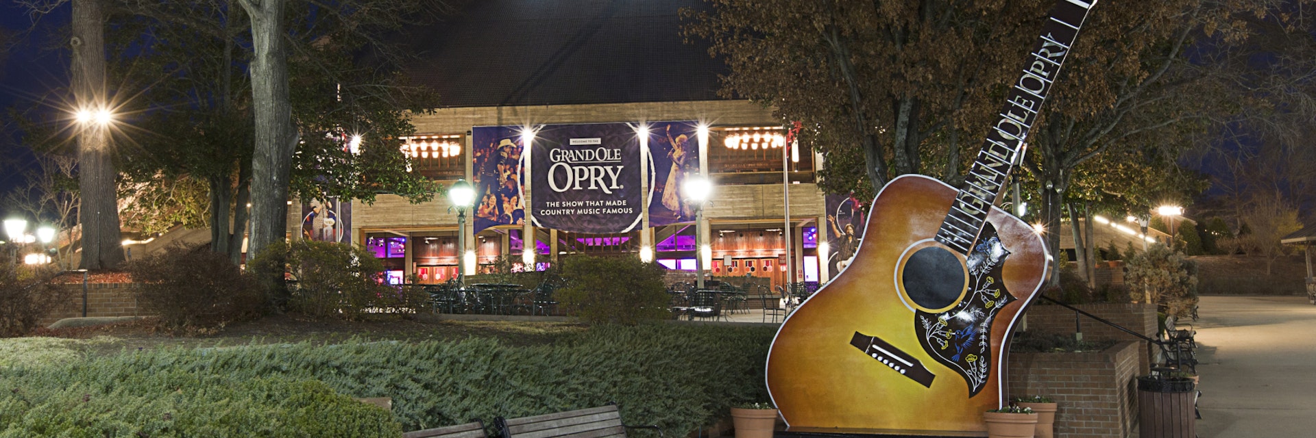 NASHVILLE, TENNESSEE-FEBRUARY 4, 2015:  The Grand Ole Opry is a landmark in Nashville, Tennessee that beckons country music fans from around the world.; Shutterstock ID 252407671; Your name (First / Last): Trisha Ping; GL account no.: 65050; Netsuite department name: Online Editoria; Full Product or Project name including edition: 65050/Online Editorial/Trisha Ping/Nashville