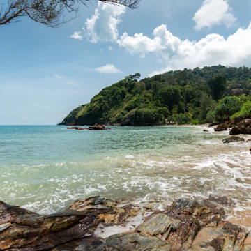 Stone formation on island in Thailand