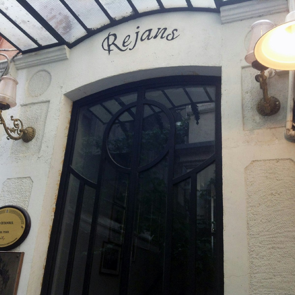 Entrance to 1924 Istanbul restaurant, formerly known as Rejans
