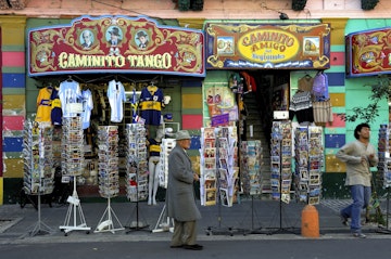 Shop fronts in El Caminito.