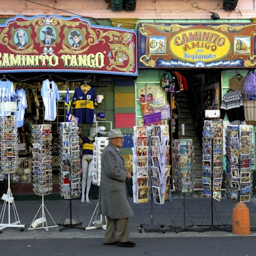 Shop fronts in El Caminito.