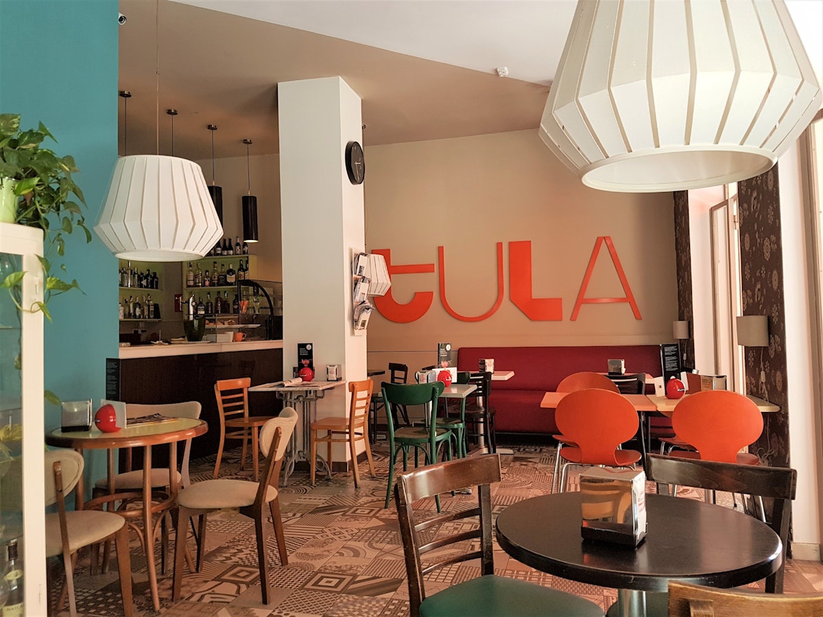 Inside entrance of Tula Café