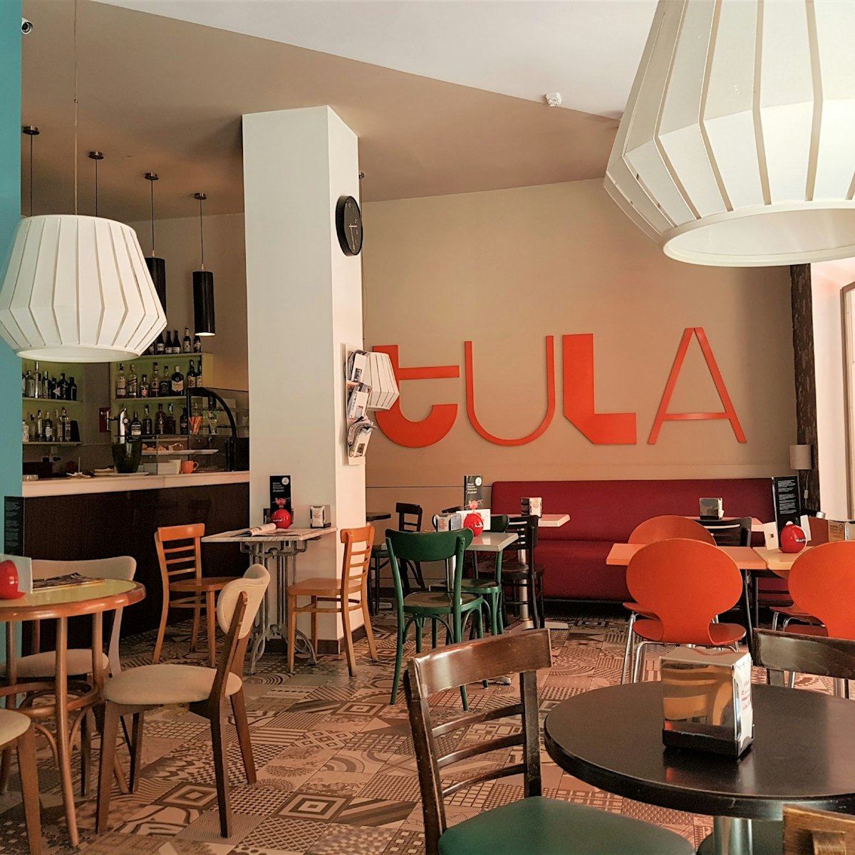 Inside entrance of Tula Café