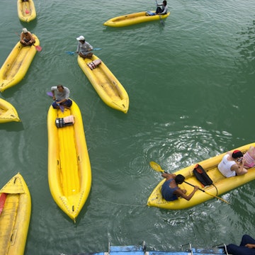 Kayaks on Ao Phang Nga.