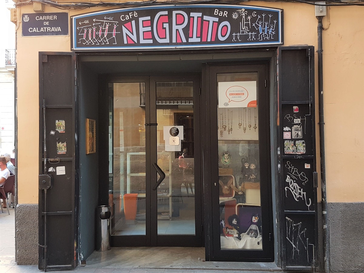 Entrance to Café Negrito.