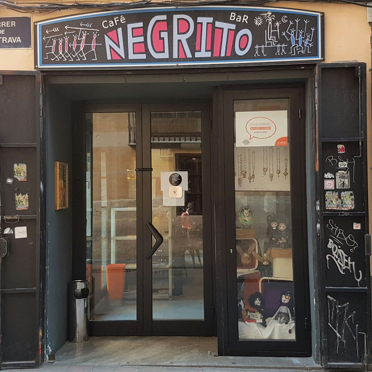 Entrance to Café Negrito.