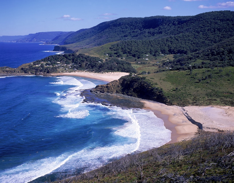 coastal view with era beach, royal national park, nsw